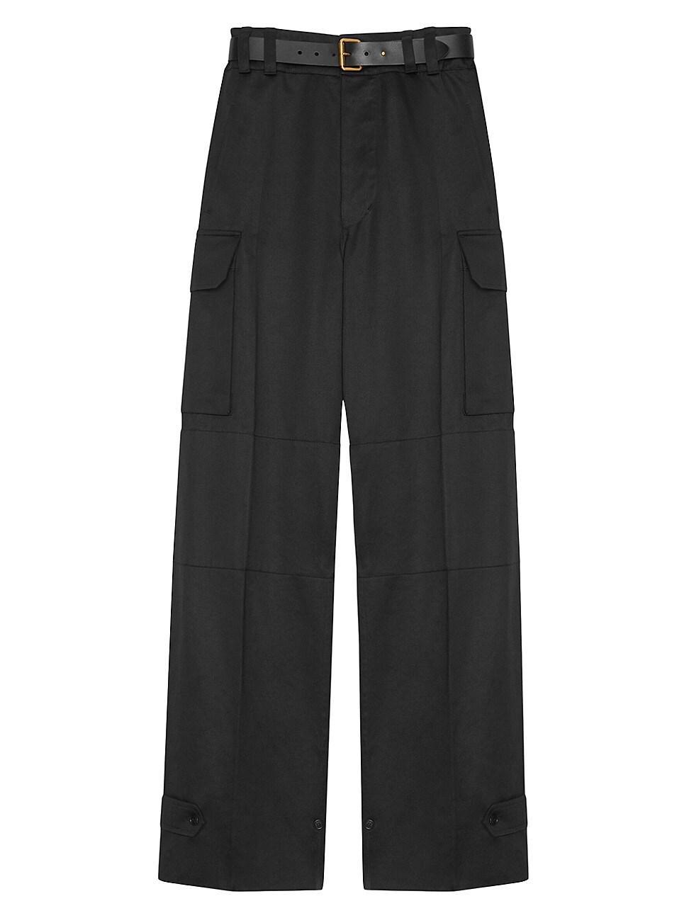 Womens Cassandre Cargo Pants in Cotton Gabardine Product Image