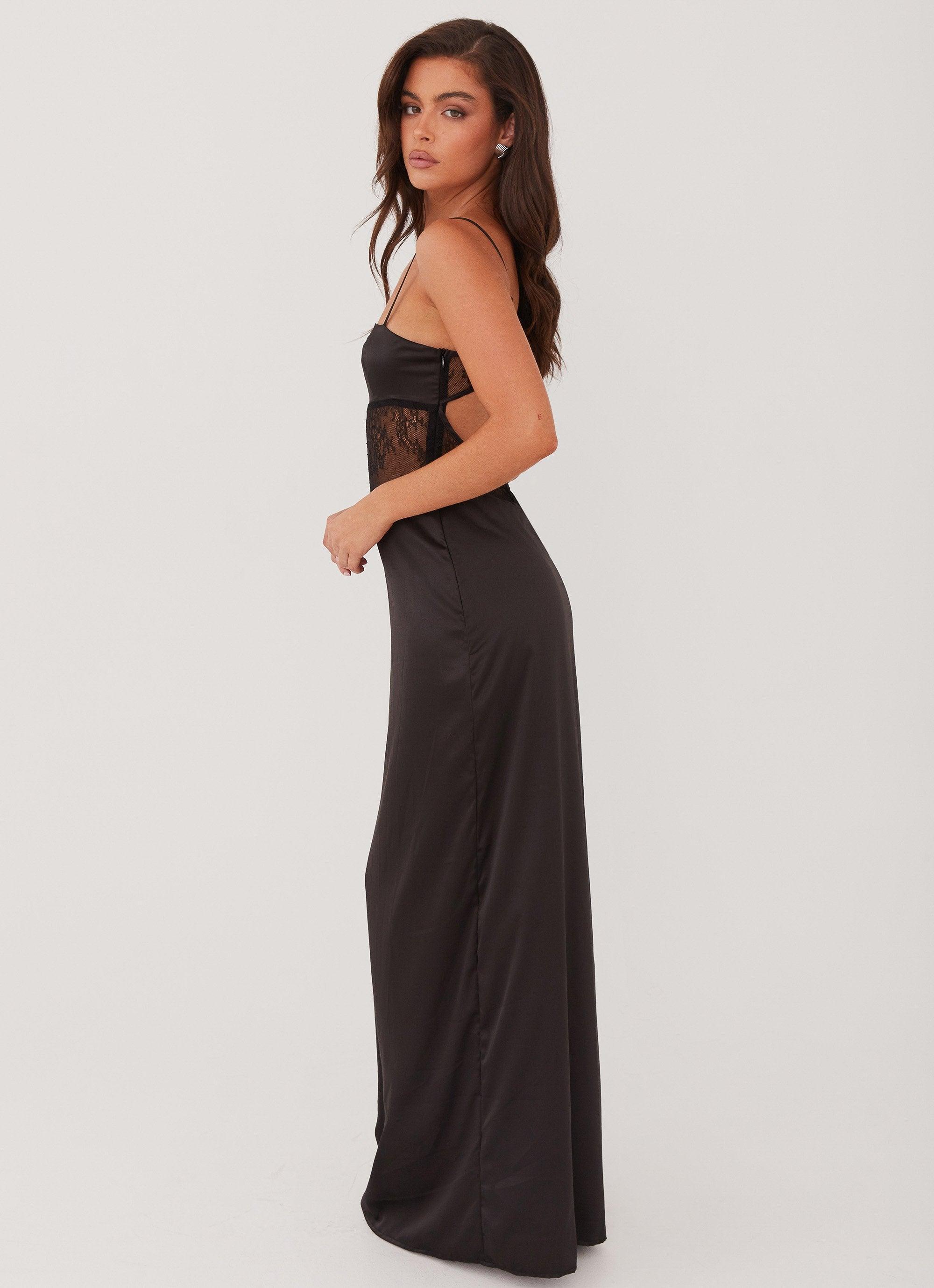 Palais Royale Lace Maxi Dress - Black Product Image