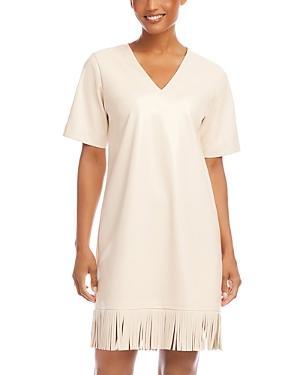 Karen Kane V Neck Fringe Dress Product Image