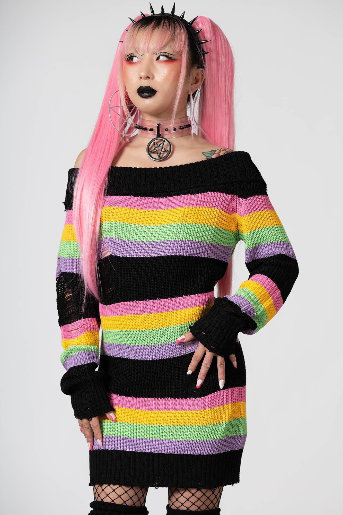 Good Vibes Knit Sweater Dress Female Product Image