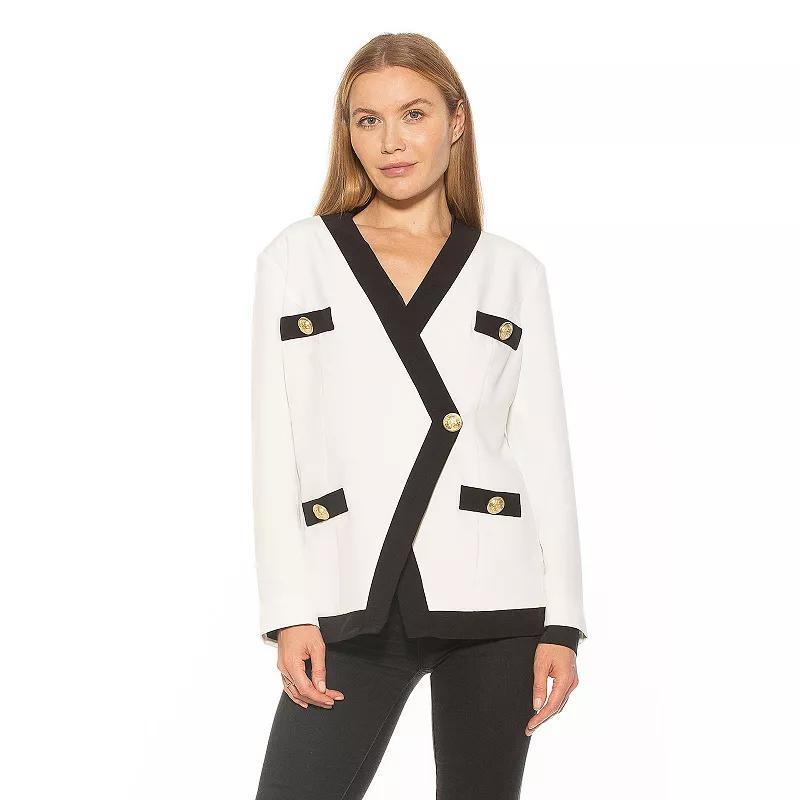 Womens ALEXIA ADMOR Emele Oversized Contrast Blazer Product Image