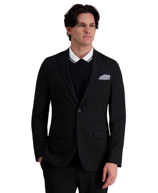 Mens J.M. Haggar Ultra-Slim Fit Stretch Suit Jacket Black Product Image