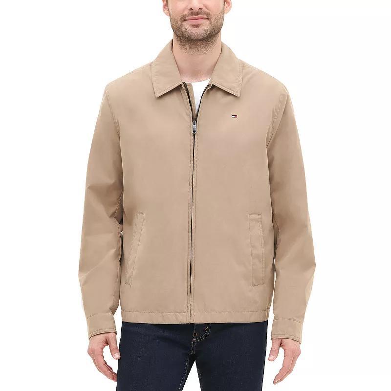 Tommy Hilfiger Mens Classic Front-Zip Filled Micro-Twill Jacket Product Image