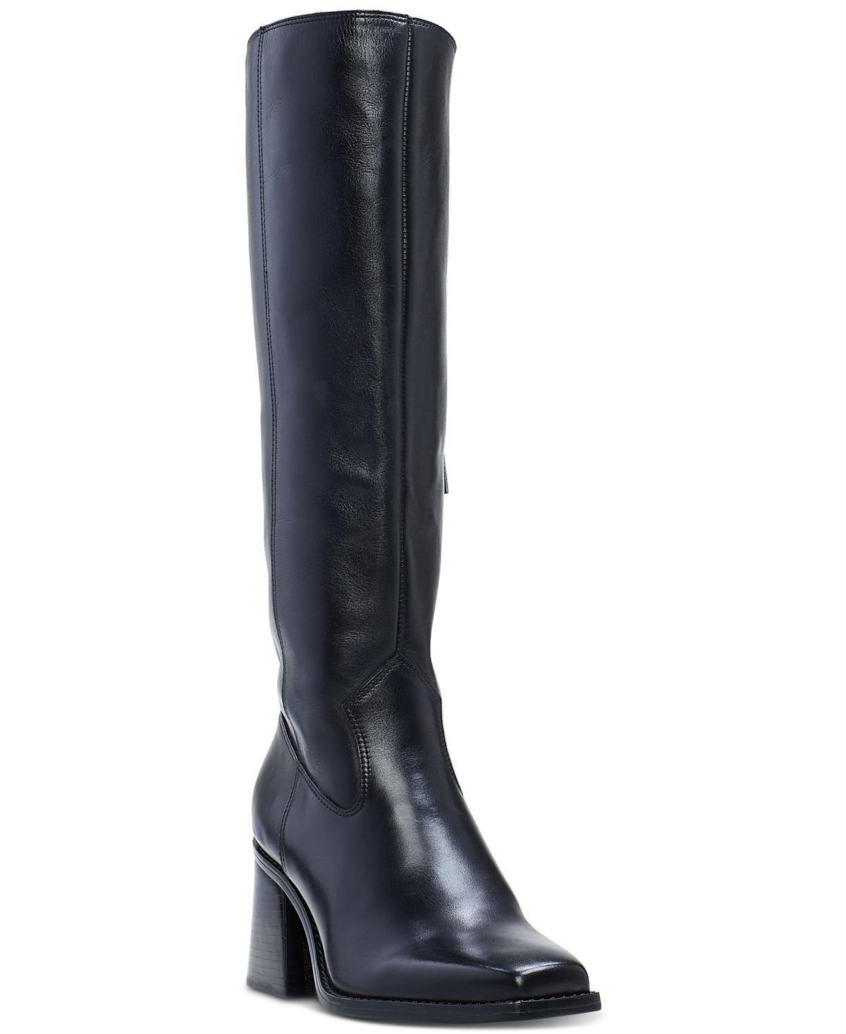 Vince Camuto Sangeti Snip-Toe Block-Heel Wide-Calf Tall Boots Product Image