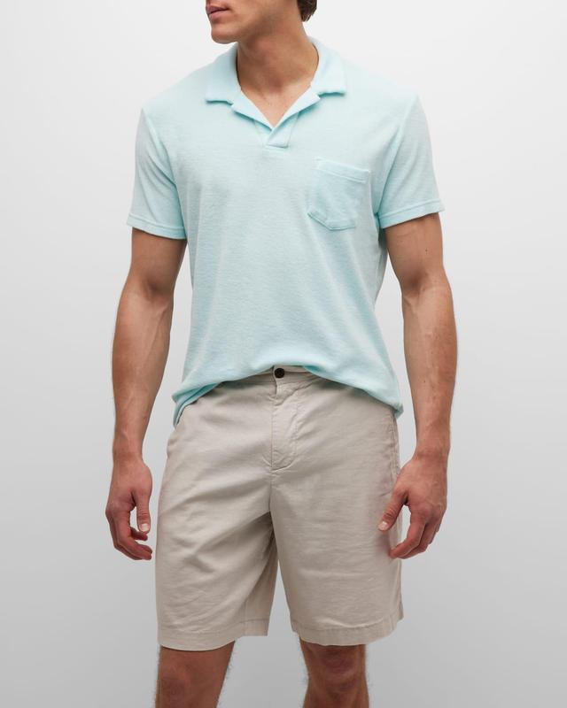 Mens Terry Towelling Polo Shirt Product Image