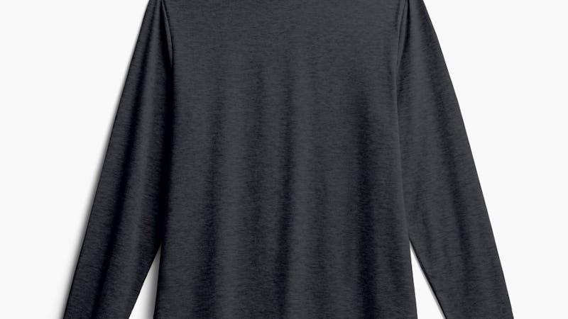 Black Women's Composite Merino Mock Neck Product Image