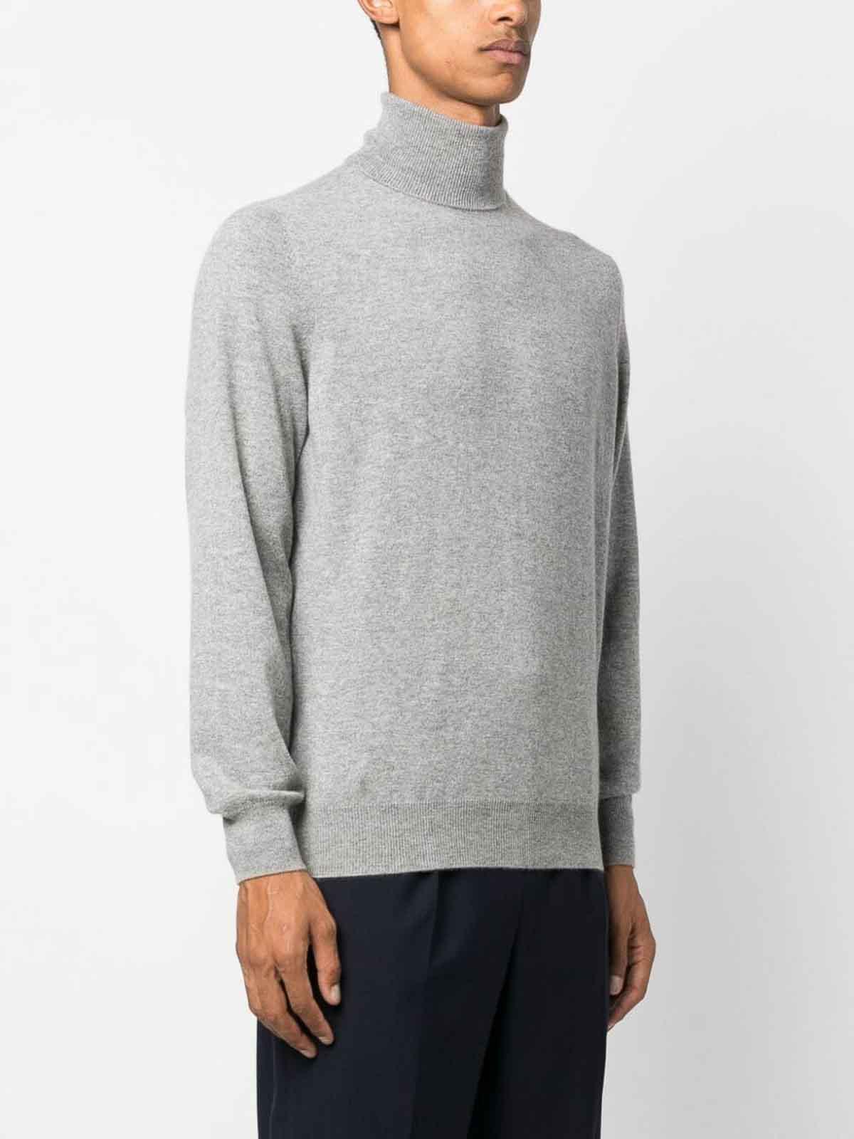 BRUNELLO CUCINELLI Turtle-neck Sweater In Grey Product Image