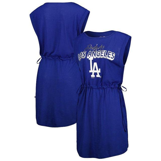 Womens G-III 4Her by Carl Banks Royal Los Angeles Dodgers G.O.A.T Swimsuit Cover-Up Dress Product Image