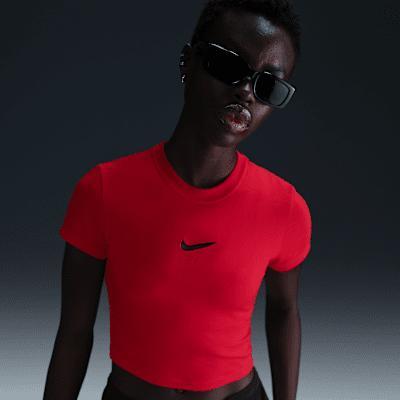 Nike Sportswear Chill Knit Women's Slim Cropped T-Shirt Product Image