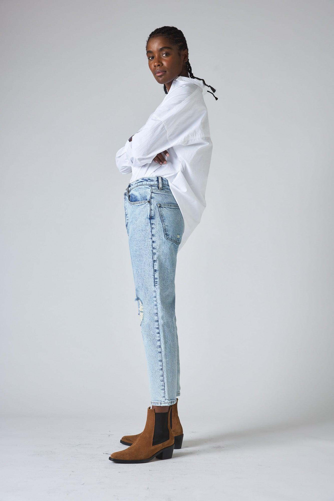 The 90s Loose Fit Denim Pants Product Image