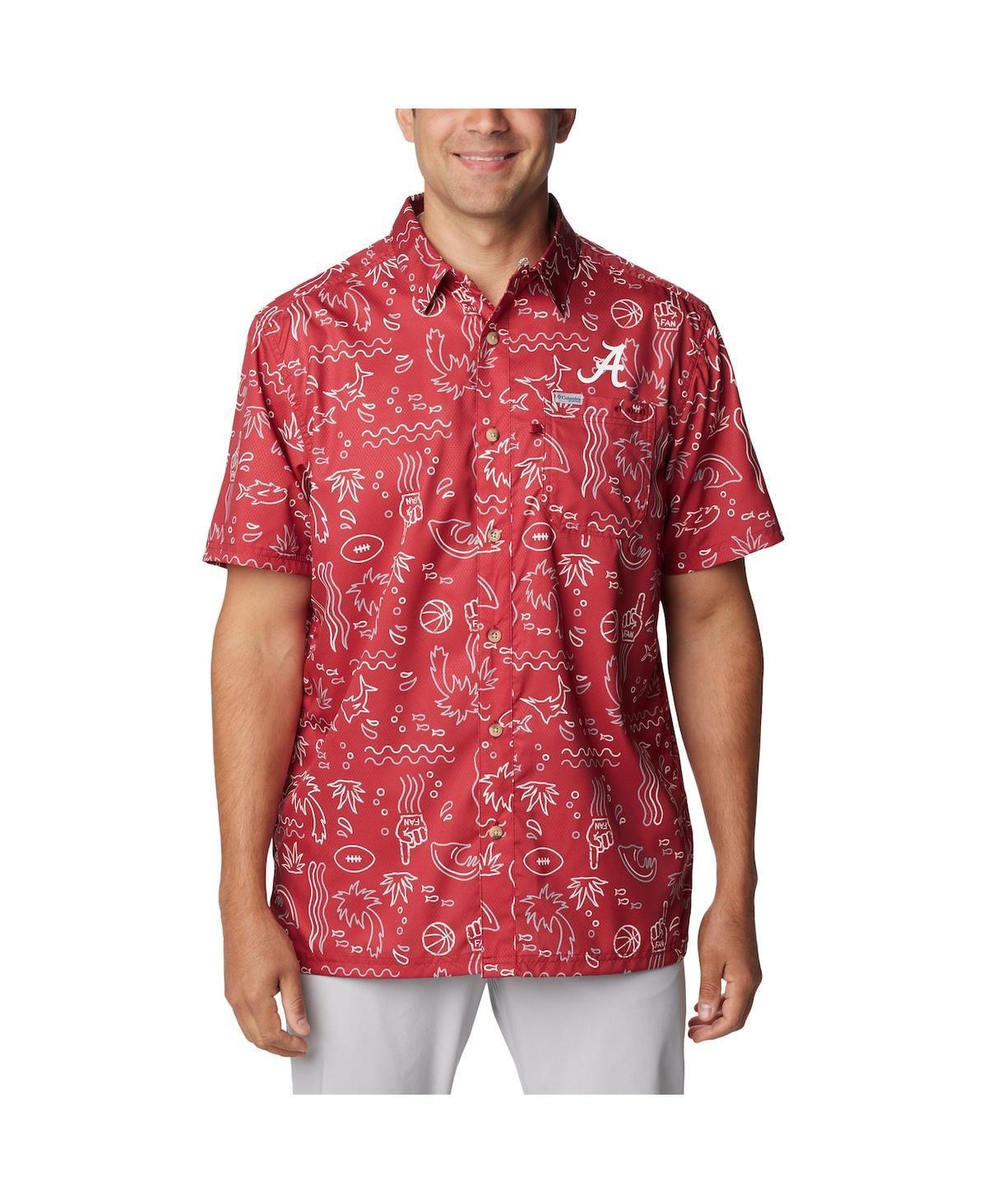 Columbia Men's Collegiate PFG Super Slack Tide Shirt - Alabama- Product Image