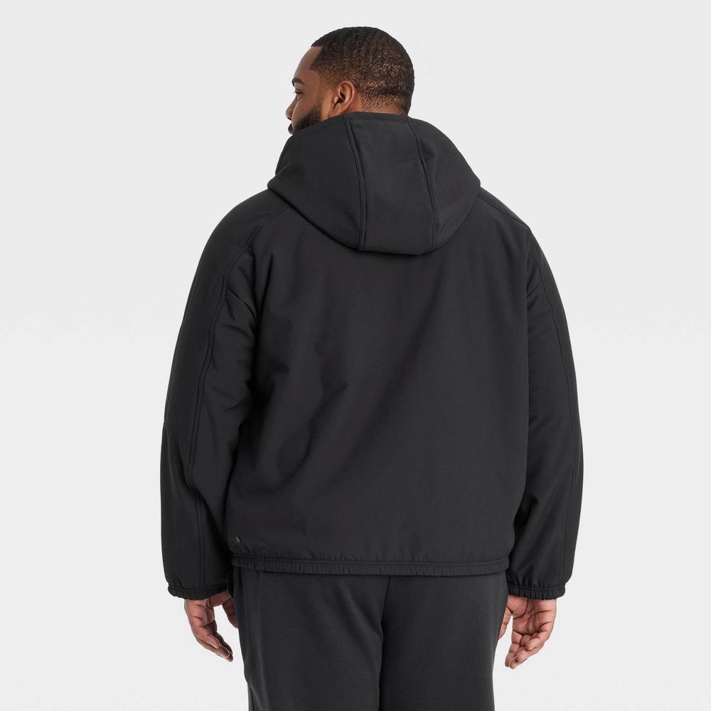 Mens Big High Pile Fleece Lined Jacket - All In Motion Black 2XL Product Image