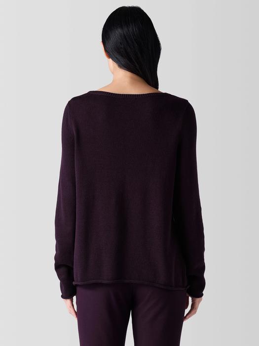 Peruvian Cotton Blend Bateau Neck Top Product Image