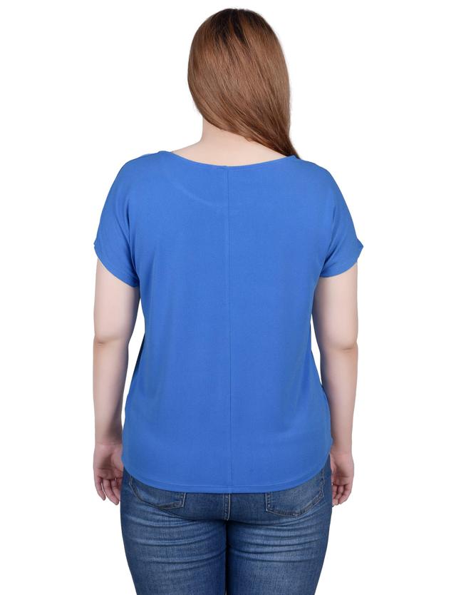 NY Collection Short Sleeve Extended Sleeve Tunic Top Product Image