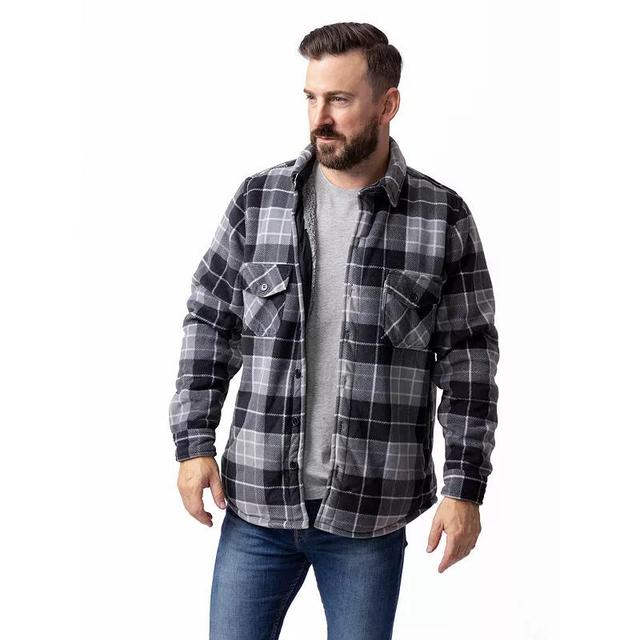 Mens Heat Holders Heatweaver Lined Fleece Shirt Jacket Product Image