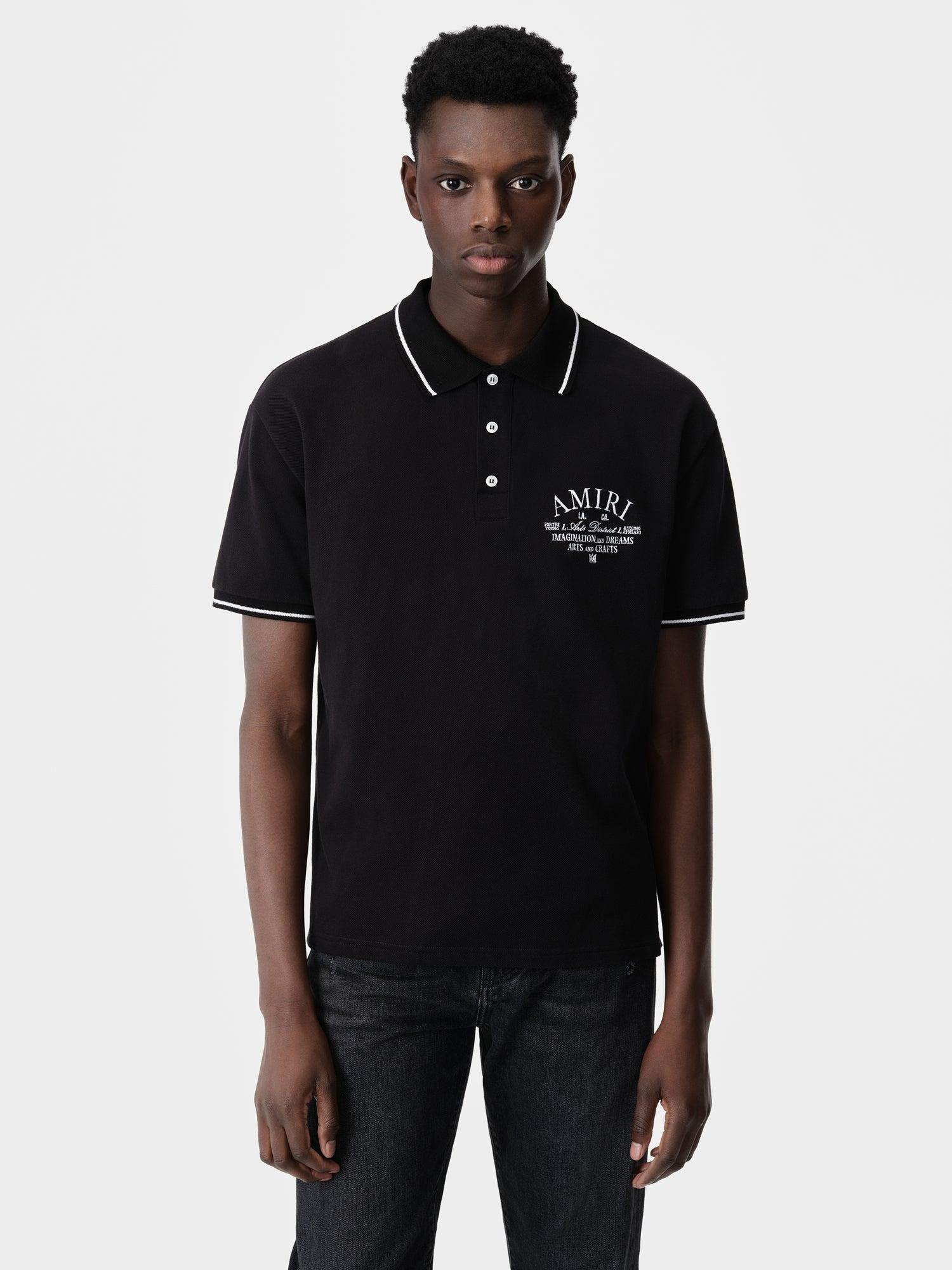 AMIRI ARTS DISTRICT POLO - Black Male Product Image