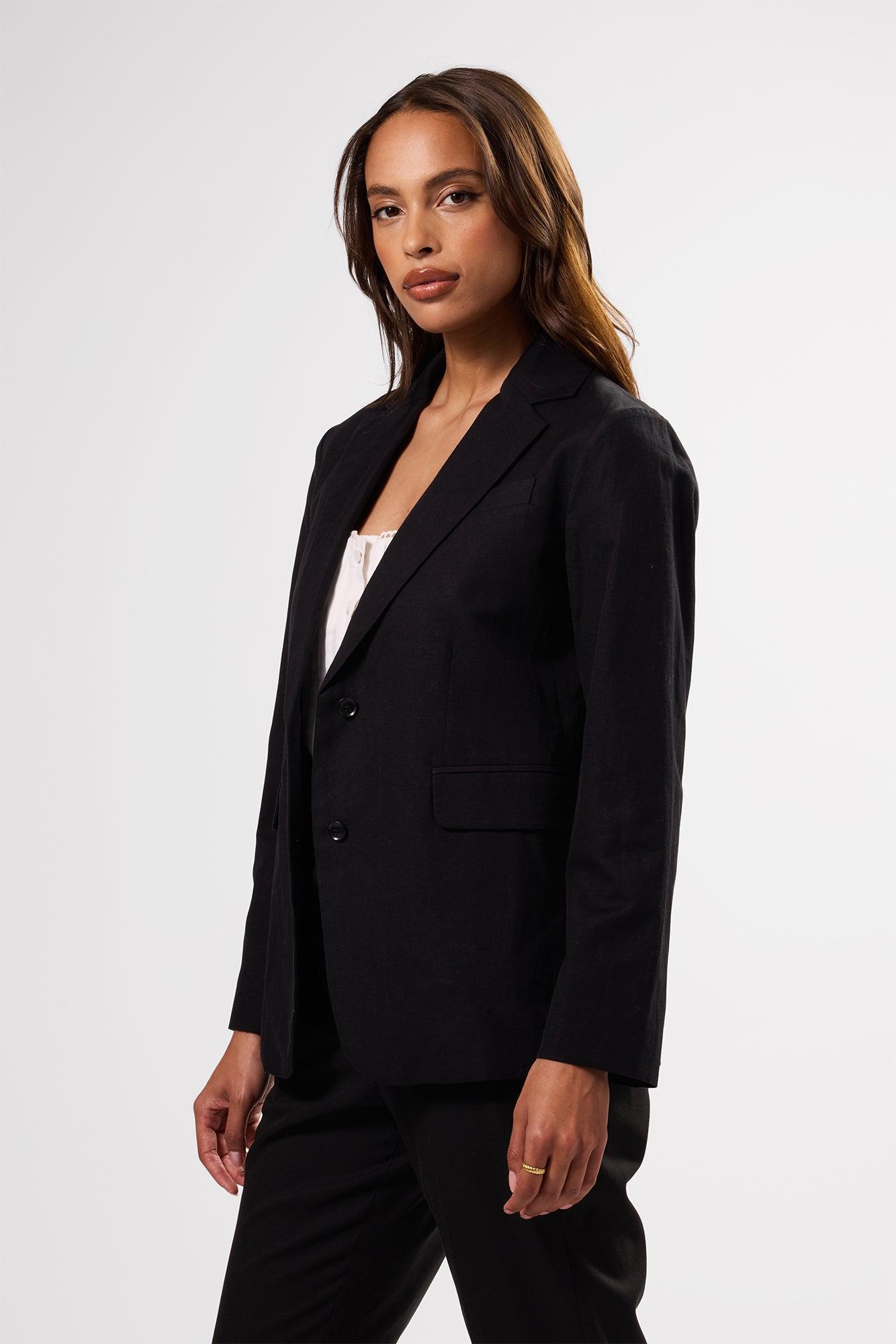 Slim Tobie Summer Blazer - Black Product Image