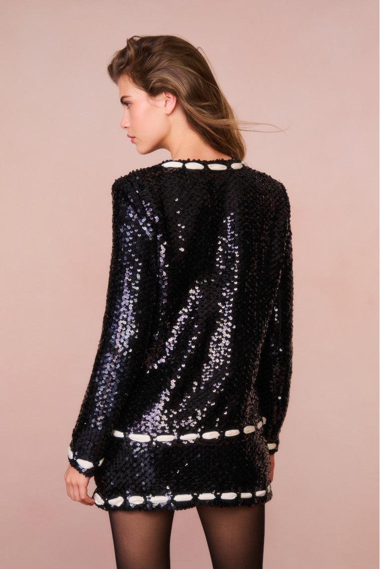 Rosina Ribbon Sequined Jacket Product Image