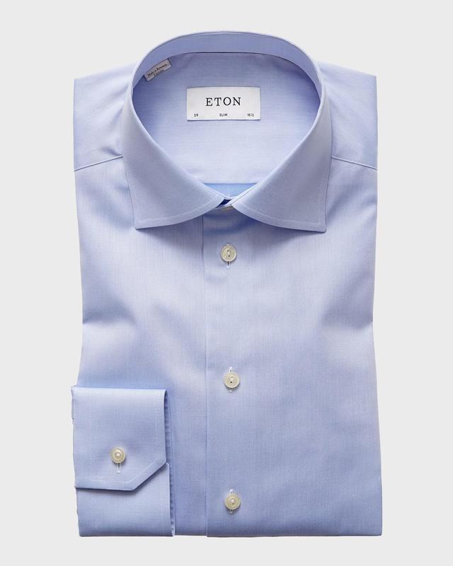 Mens Slim-Fit Twill Dress Shirt Product Image