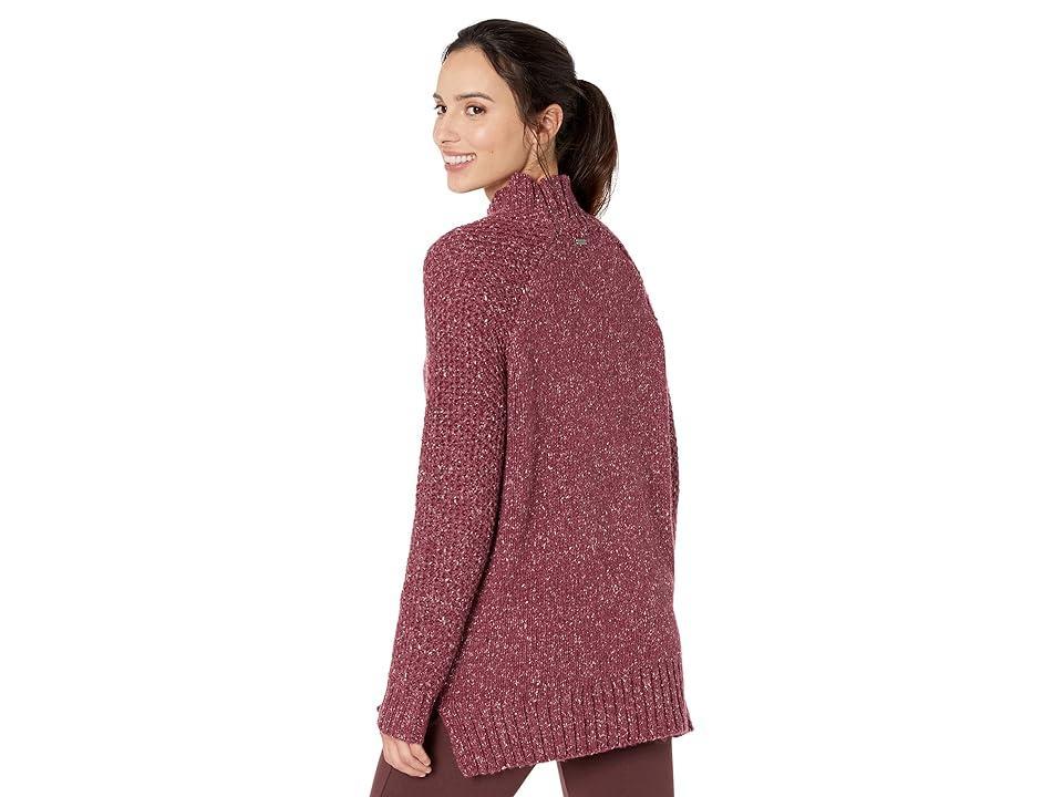 Prana Ibid Sweater Tunic (Maroon) Women's Clothing Product Image