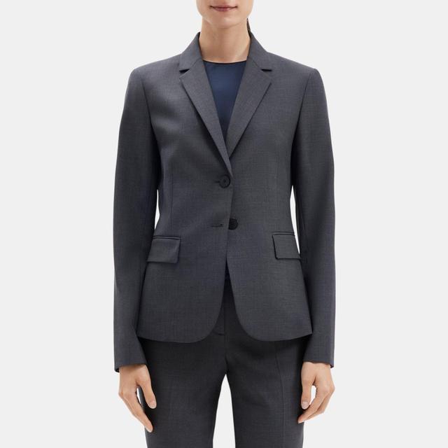 Stretch Wool Tailored Blazer | Theory Outlet Product Image