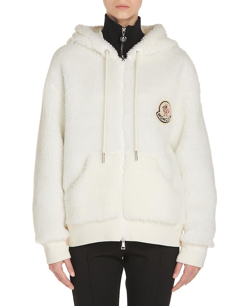 Moncler Teddy Fleece Zip-Up Hoodie Product Image