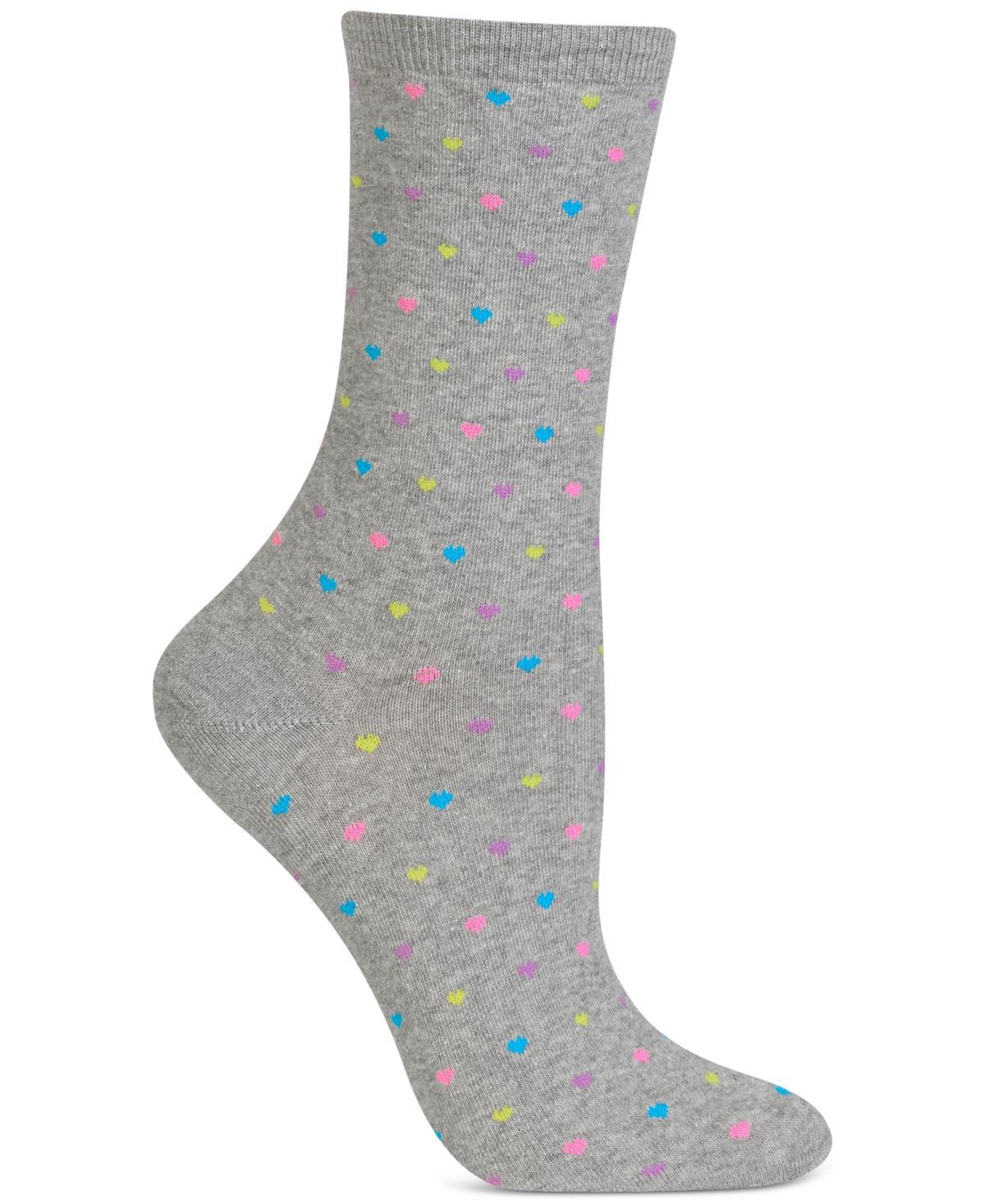 Hot Sox Womens Tiny Hearts Fashion Crew Socks Product Image