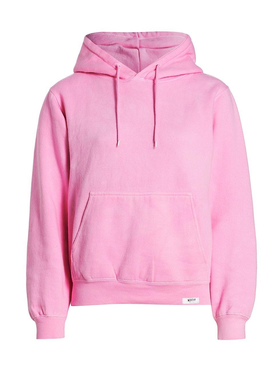 Womens Hand-Dyed Cotton-Blend Hoodie product image