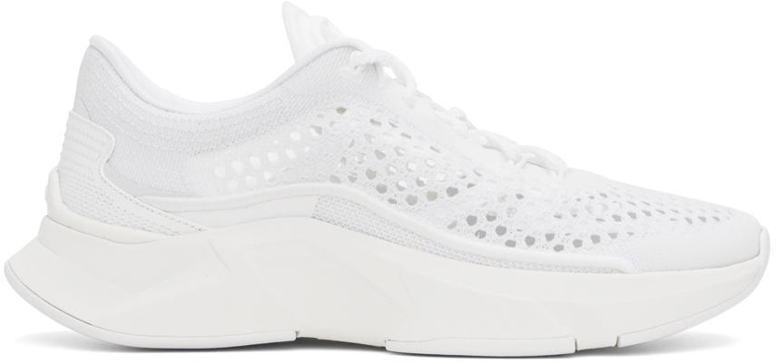 White True Actress Mesh Sneakers In 0bo Bianco/bianco/bi Product Image