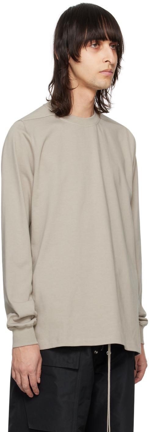 RICK OWENS Off-white Crewneck Sweatshirt In 08 Pearl Product Image