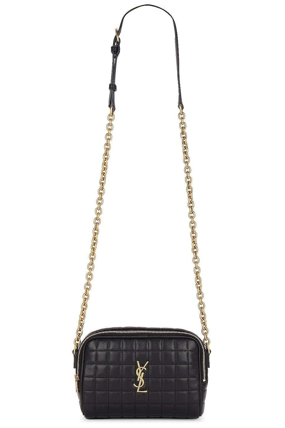 Saint Laurent Mini Cassandre Camera Bag in Black Product Image