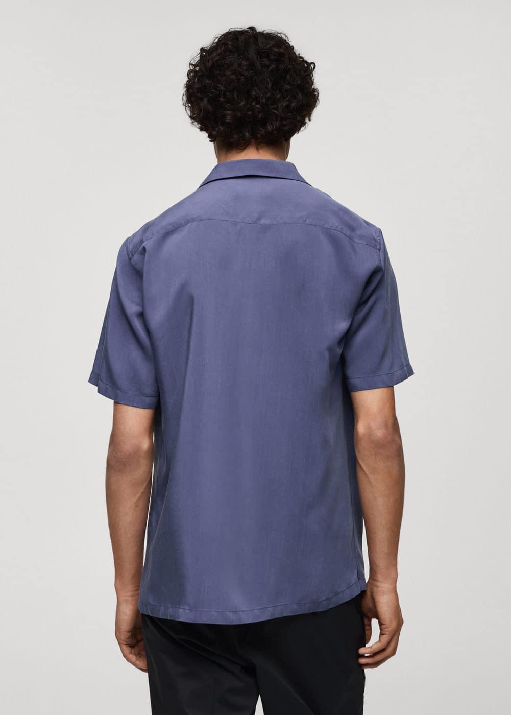 Regular-fit 100% Tencel shirt - Men | MANGO USA Product Image