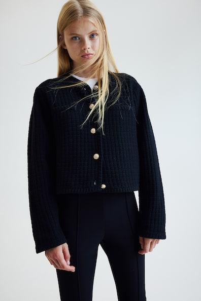 Short Textured-knit Cardigan product image