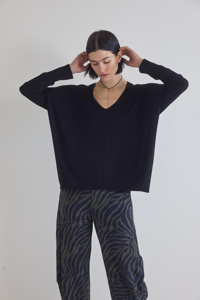 The Ribbed Dolman Long Sleeve Top Product Image