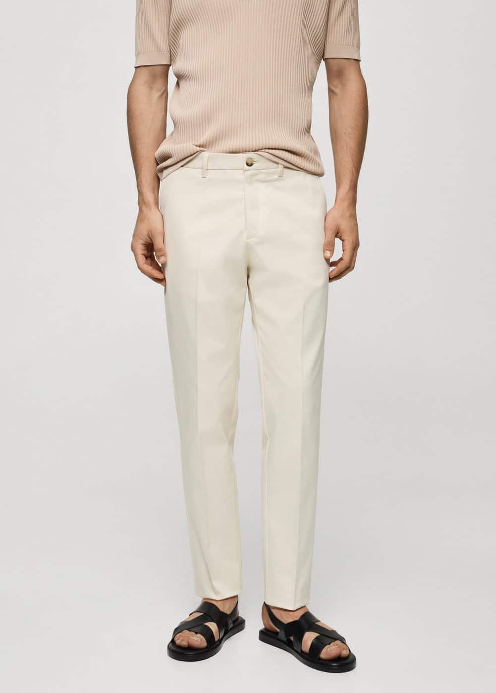 MANGO MAN - Slim fit chino trousers off whiteMen Product Image