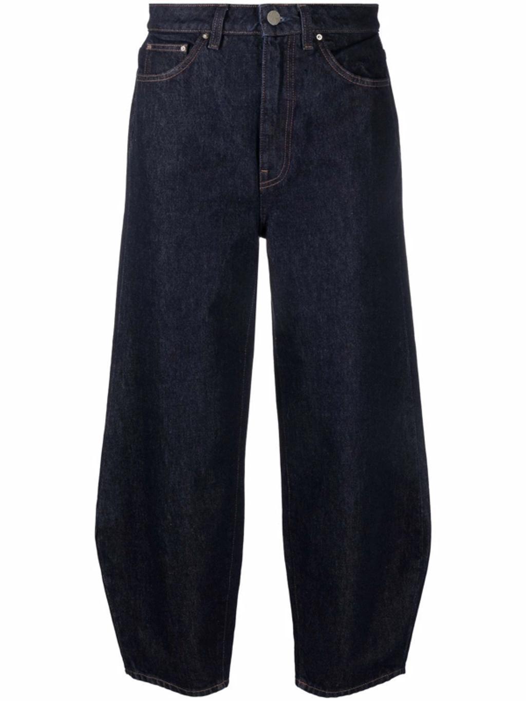 Tapered Cropped Jeans In Blue product image