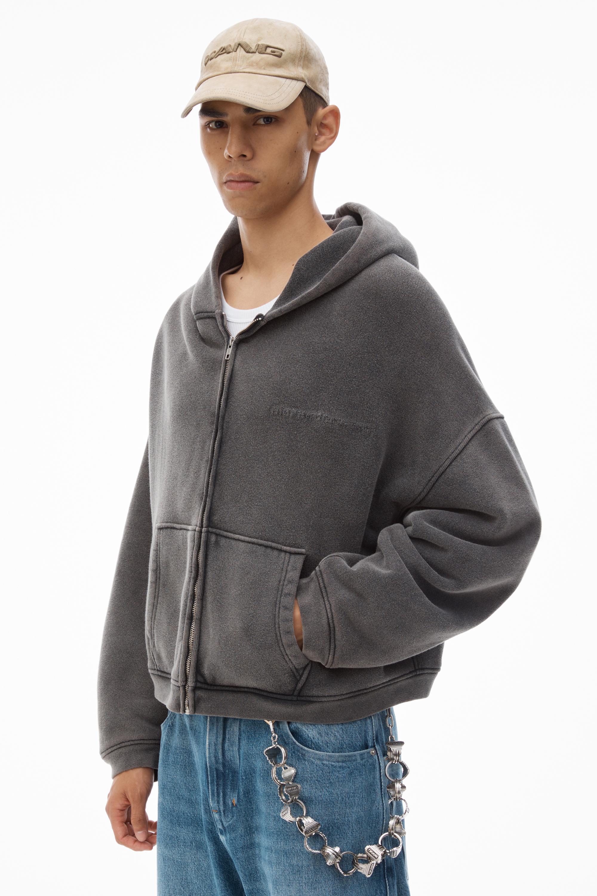 Men's Oversize Zip-up Hoodie In Cotton Terry Product Image