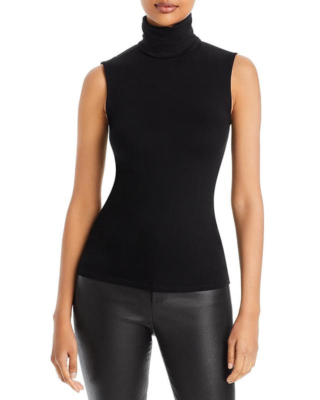 Womens Soft Touch Sleeveless Turtleneck Product Image