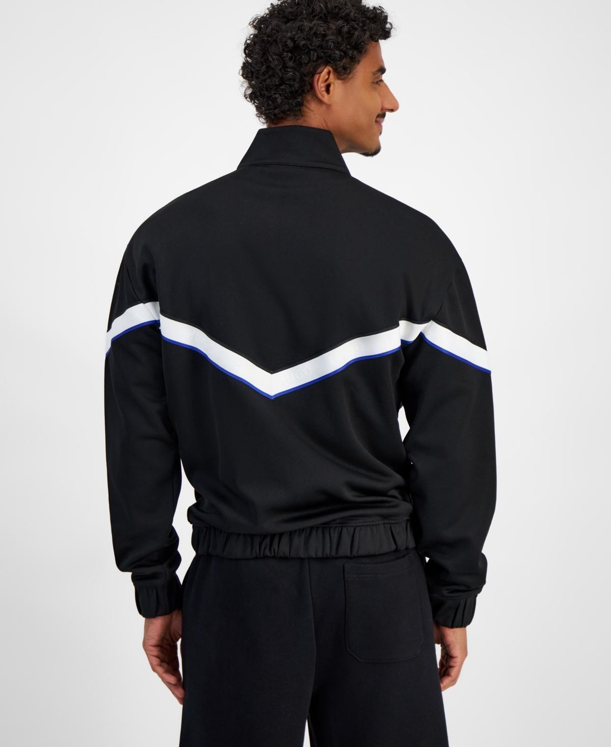 Hugo Boss Mens Napones Zip Front Chevron Stripe Track Jacket Product Image