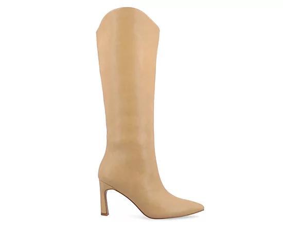 Journee Collection Tru Comfort Foam Rehela Womens Knee-High Boots Ivory Product Image