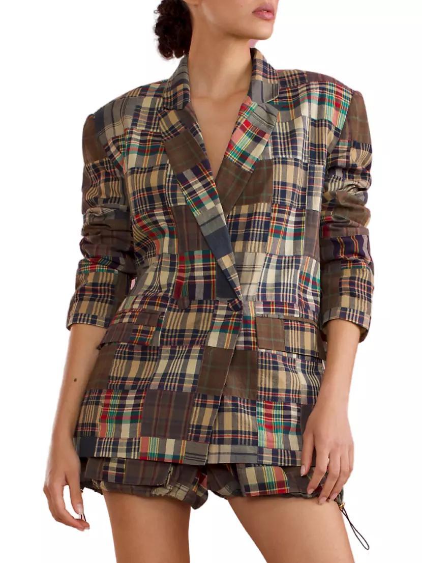 Madras Patchwork Plaid Blazer product image