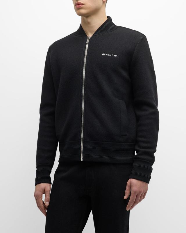 Mens Bomber Jacket In Wool Product Image