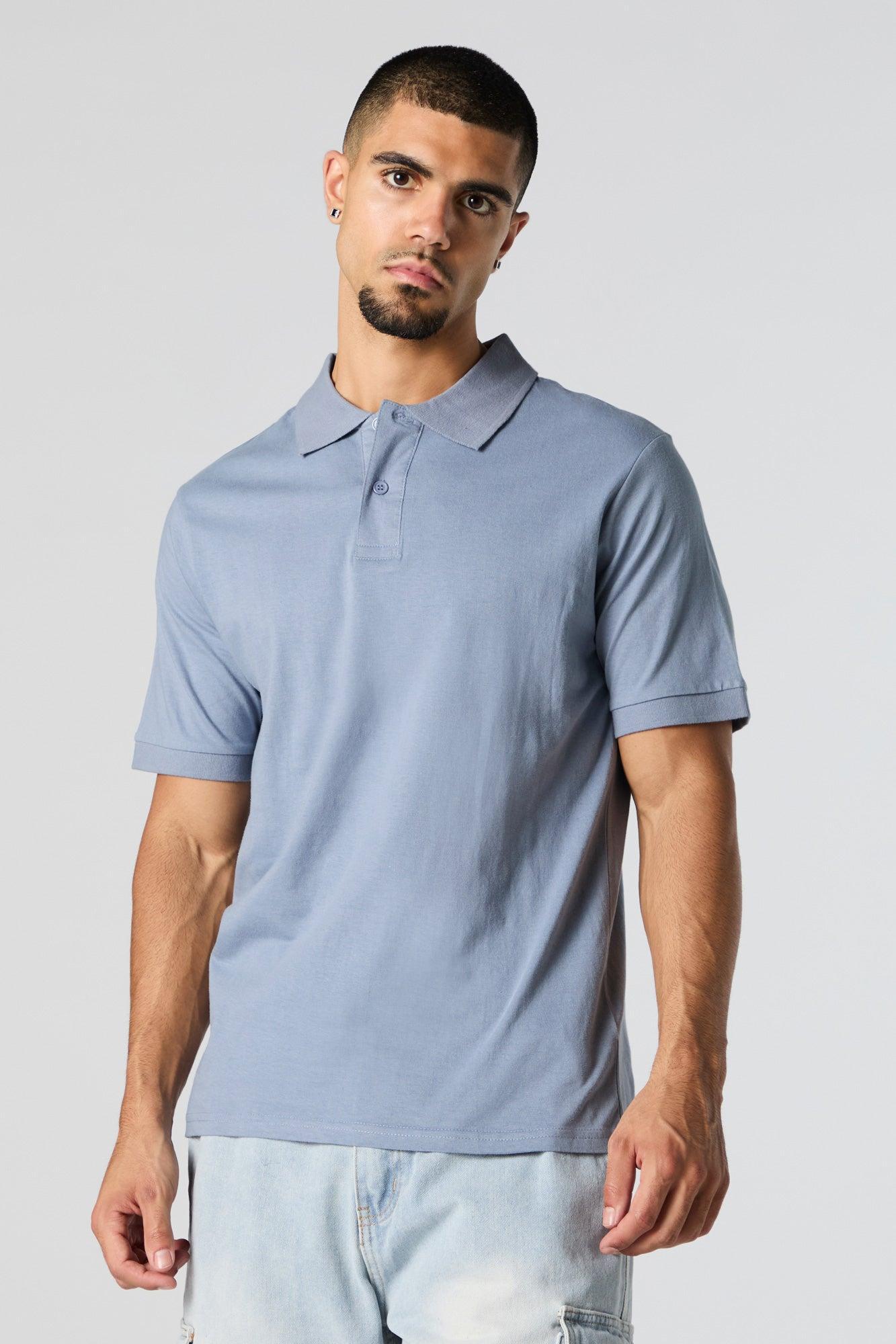 Solid Polo Shirt Male Product Image