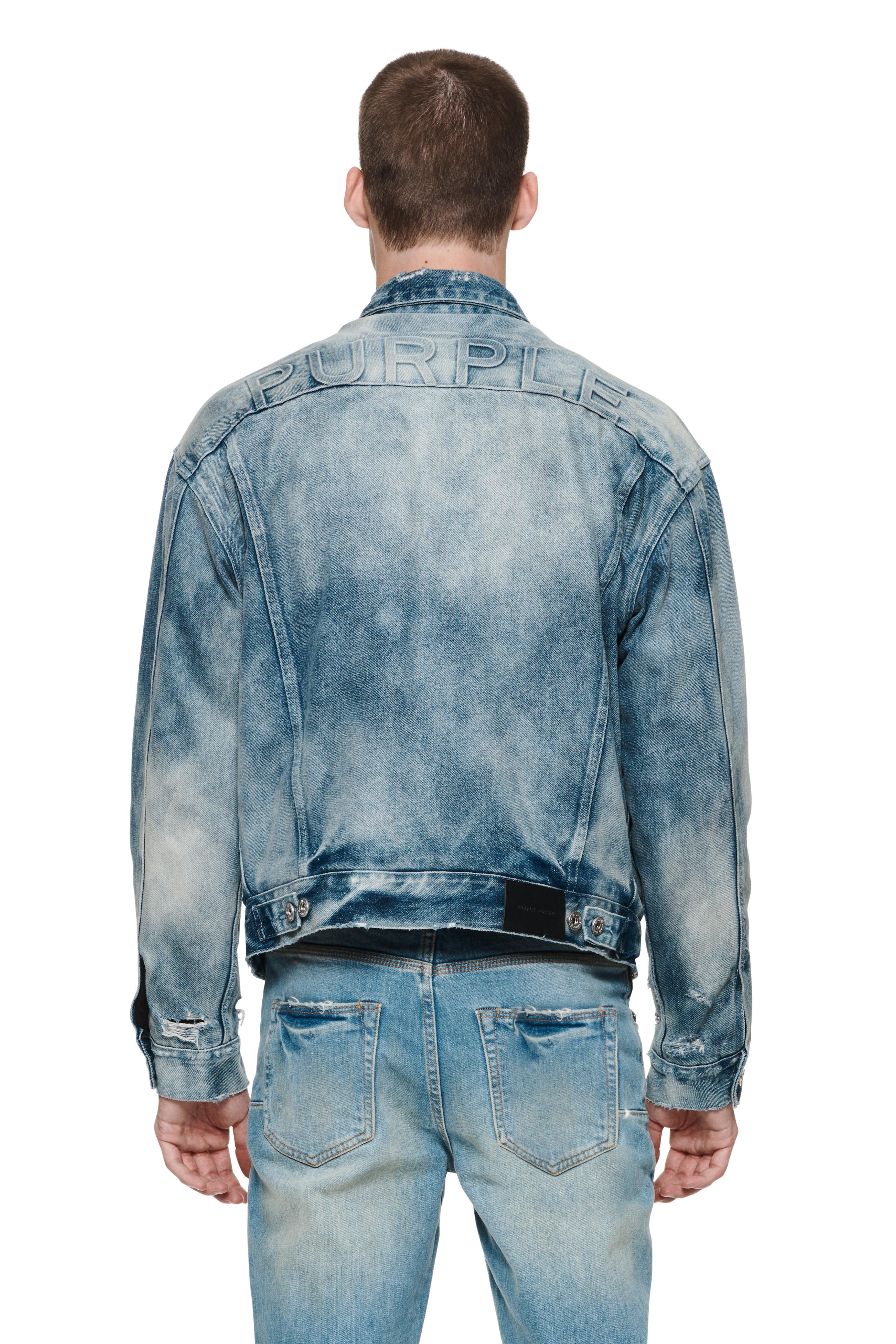 Padded Denim Jacket Male Product Image