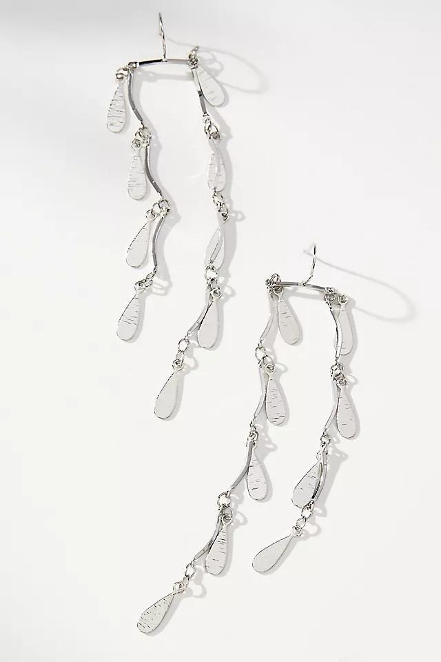 Double Flutter Fringe Drop Earrings Product Image