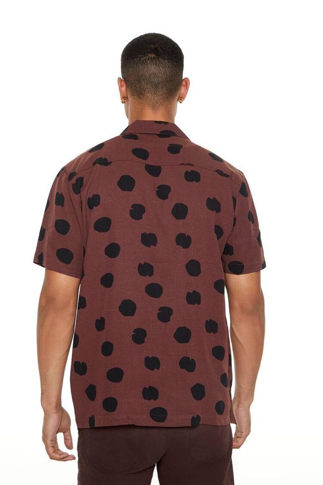 Polka Dot Cuban Collar Shirt | Forever 21 Product Image