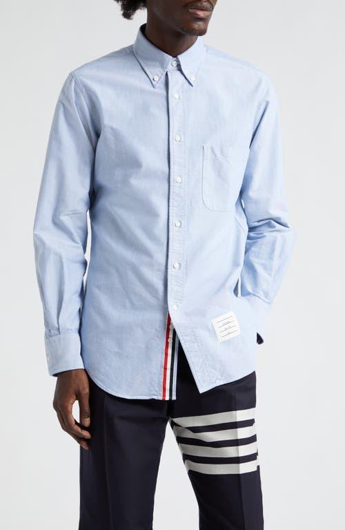 Thom Browne Mens Classic Fit Cotton Button-Down Shirt Product Image