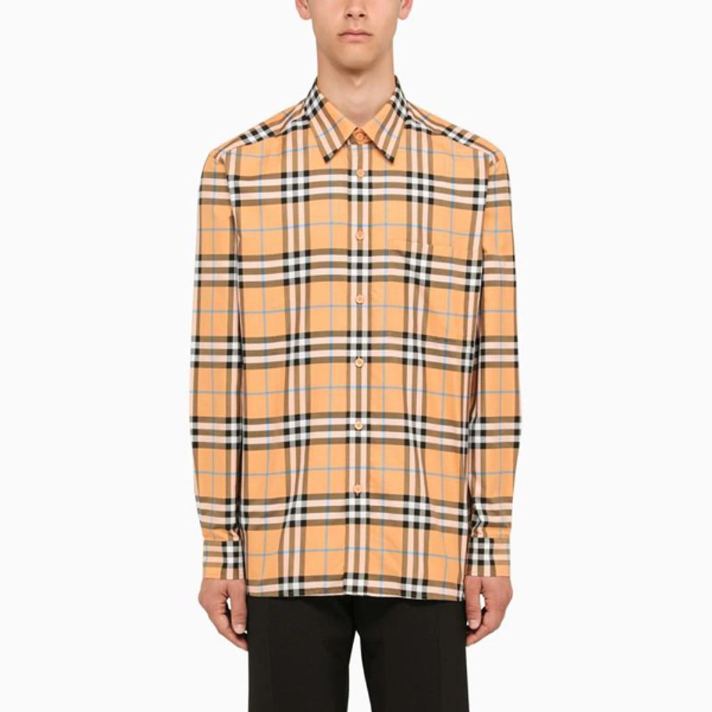 Regular Orange Check Shirt Product Image