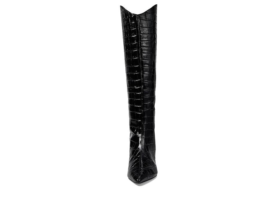 Womens Maryana 50MM Crocodile-Embossed Boots Product Image