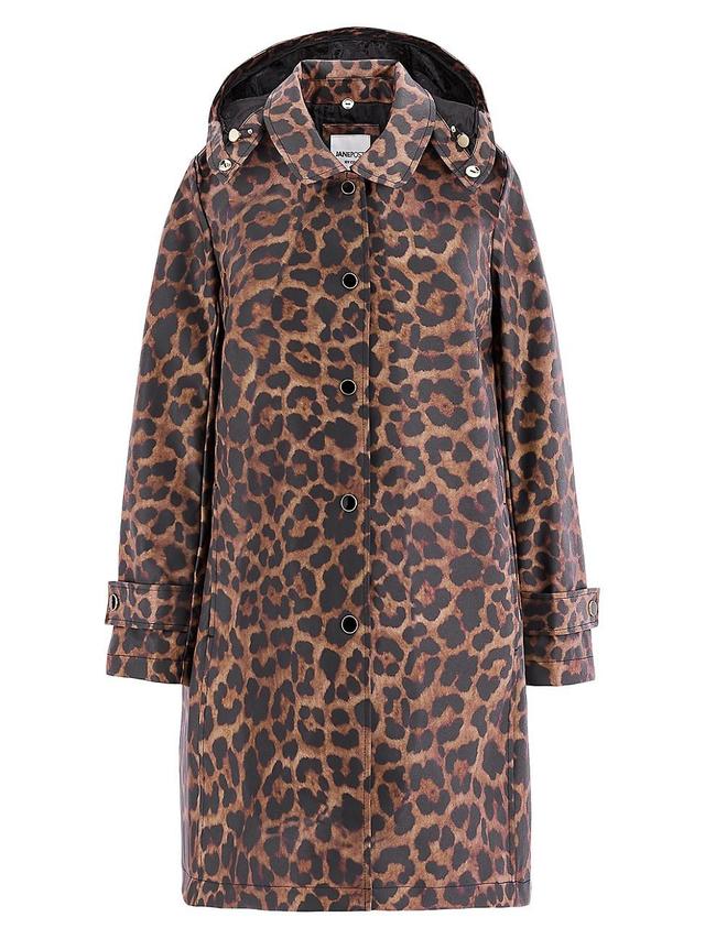 Womens Iconic Princess Leopard Slicker Coat Product Image